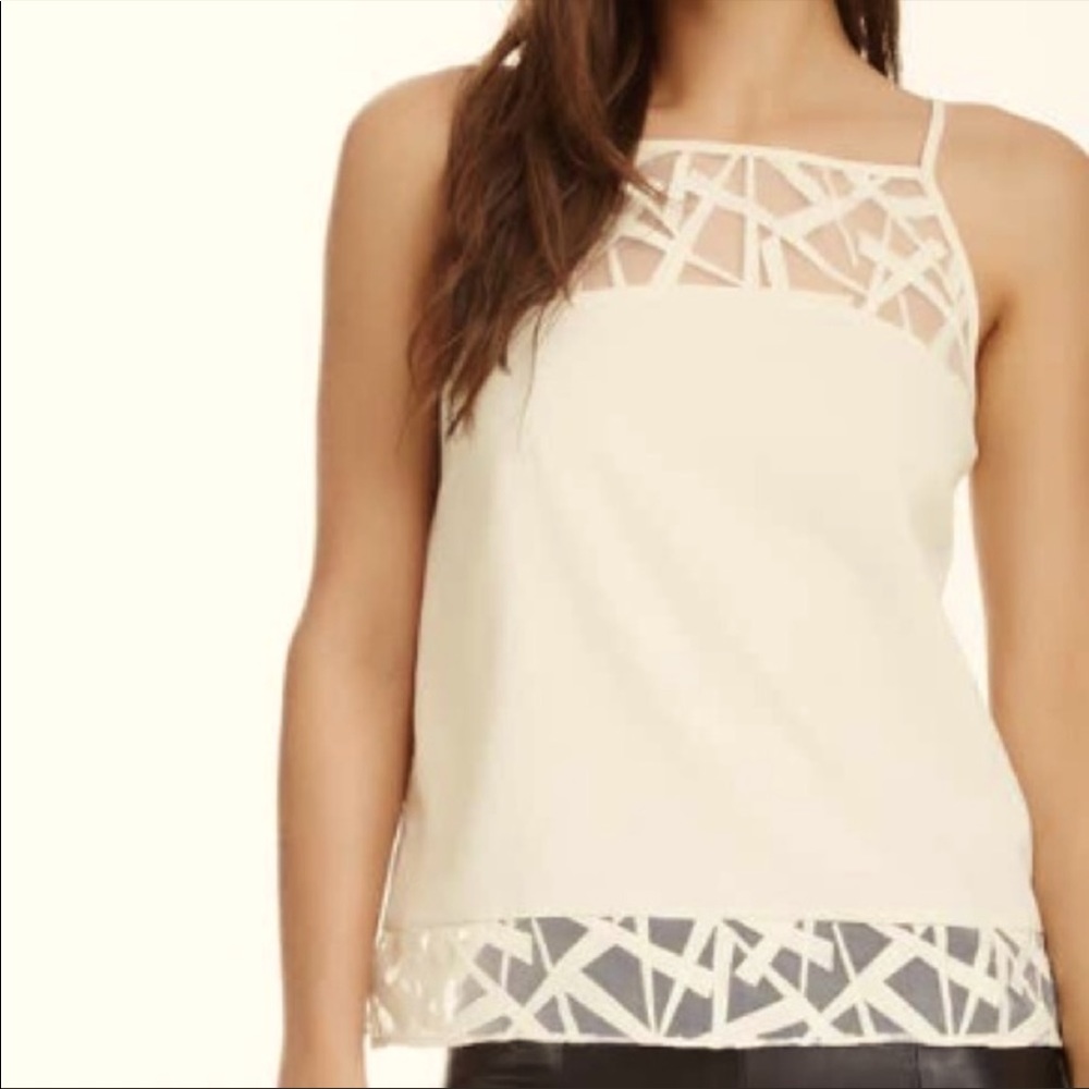 W118 by Walter Baker Ivory Lace Tank Top M‎